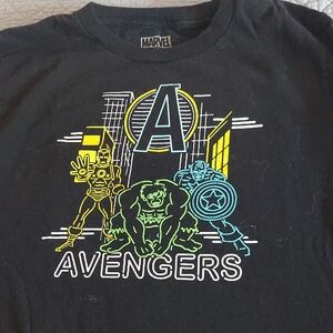 Marvel Black Avengers Short Sleeve Tee